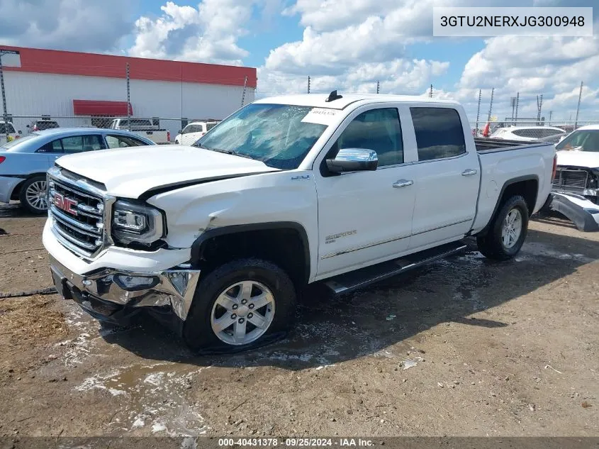 2018 GMC Sierra 1500 Slt VIN: 3GTU2NERXJG300948 Lot: 40431378