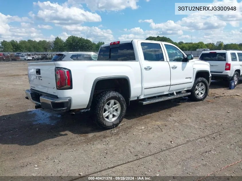 2018 GMC Sierra 1500 Slt VIN: 3GTU2NERXJG300948 Lot: 40431378