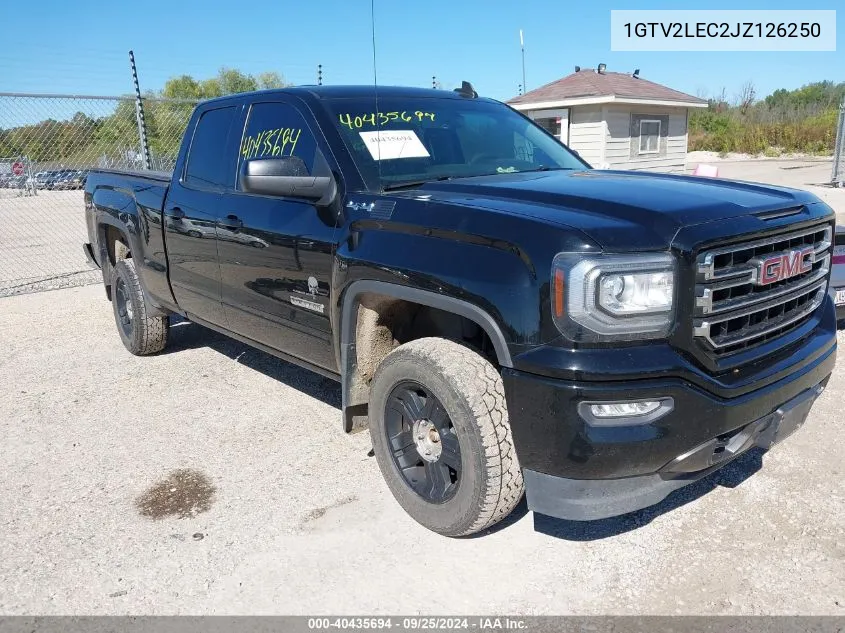 2018 GMC Sierra 1500 VIN: 1GTV2LEC2JZ126250 Lot: 40435694