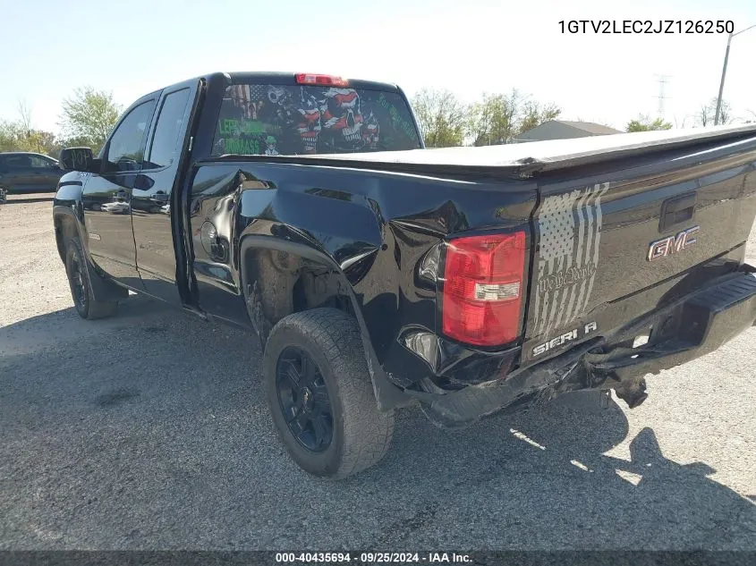 2018 GMC Sierra 1500 VIN: 1GTV2LEC2JZ126250 Lot: 40435694