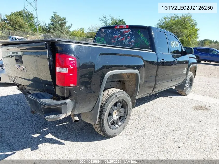 2018 GMC Sierra 1500 VIN: 1GTV2LEC2JZ126250 Lot: 40435694