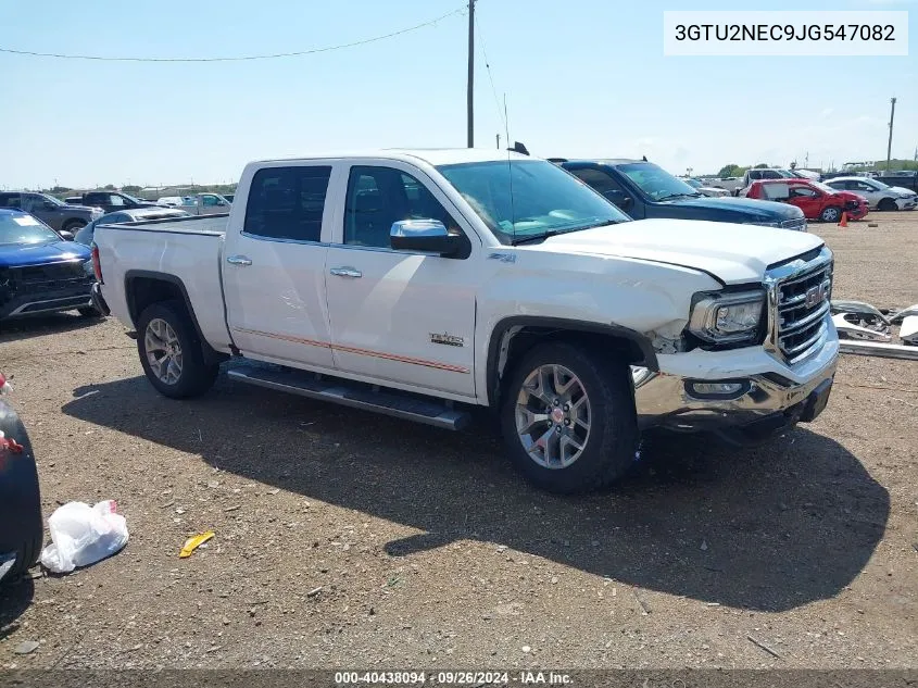 2018 GMC Sierra 1500 Slt VIN: 3GTU2NEC9JG547082 Lot: 40438094