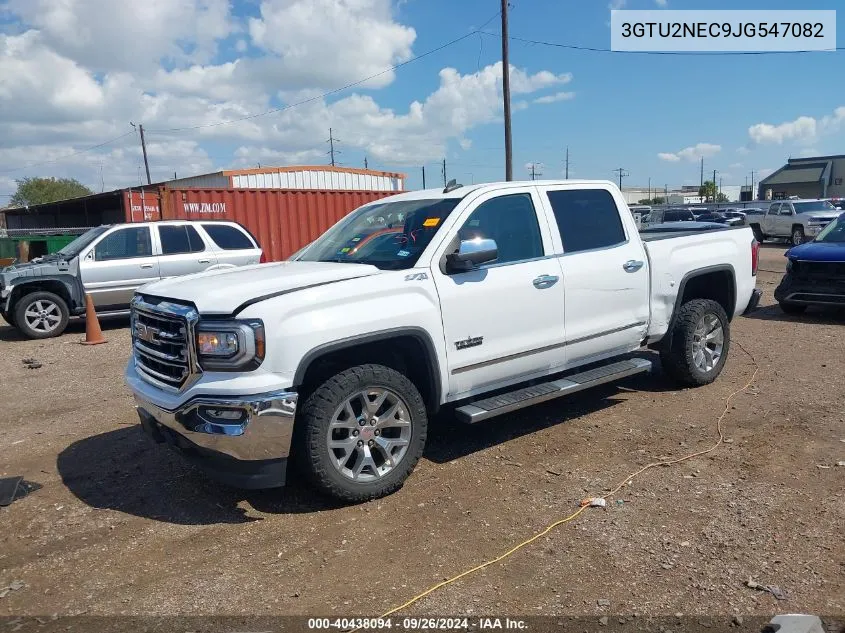 2018 GMC Sierra 1500 Slt VIN: 3GTU2NEC9JG547082 Lot: 40438094