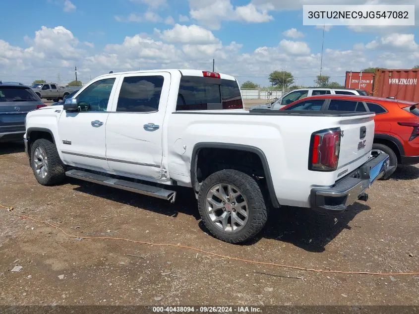 2018 GMC Sierra 1500 Slt VIN: 3GTU2NEC9JG547082 Lot: 40438094