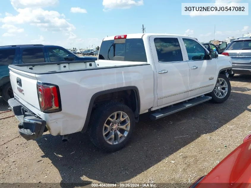 2018 GMC Sierra 1500 Slt VIN: 3GTU2NEC9JG547082 Lot: 40438094