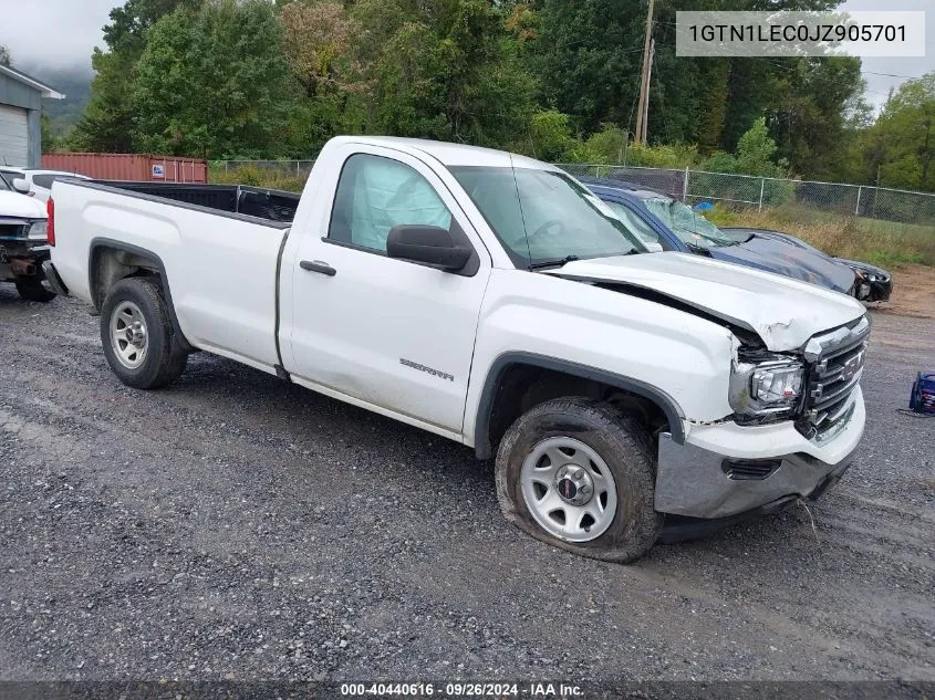 2018 GMC Sierra 1500 VIN: 1GTN1LEC0JZ905701 Lot: 40440616