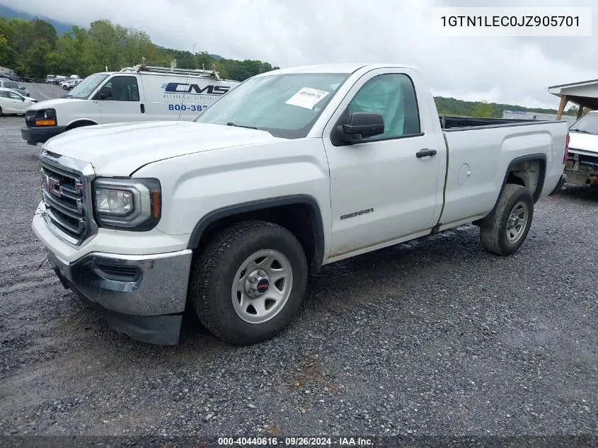 2018 GMC Sierra 1500 VIN: 1GTN1LEC0JZ905701 Lot: 40440616