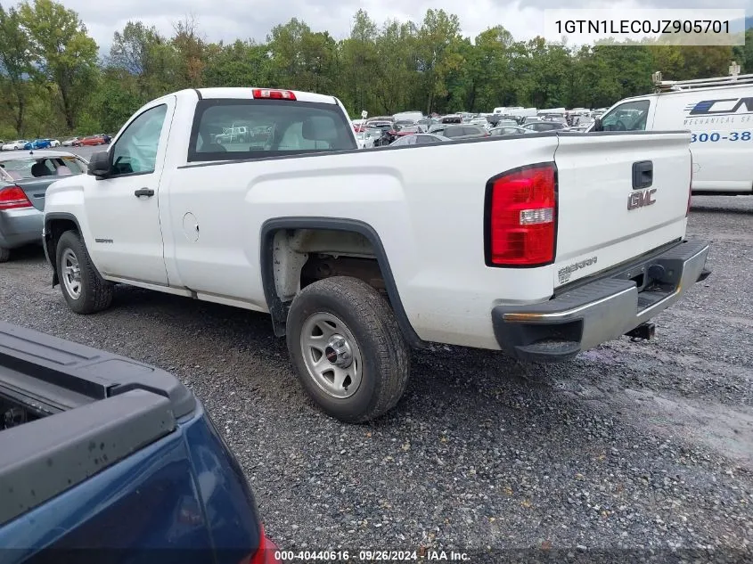 2018 GMC Sierra 1500 VIN: 1GTN1LEC0JZ905701 Lot: 40440616