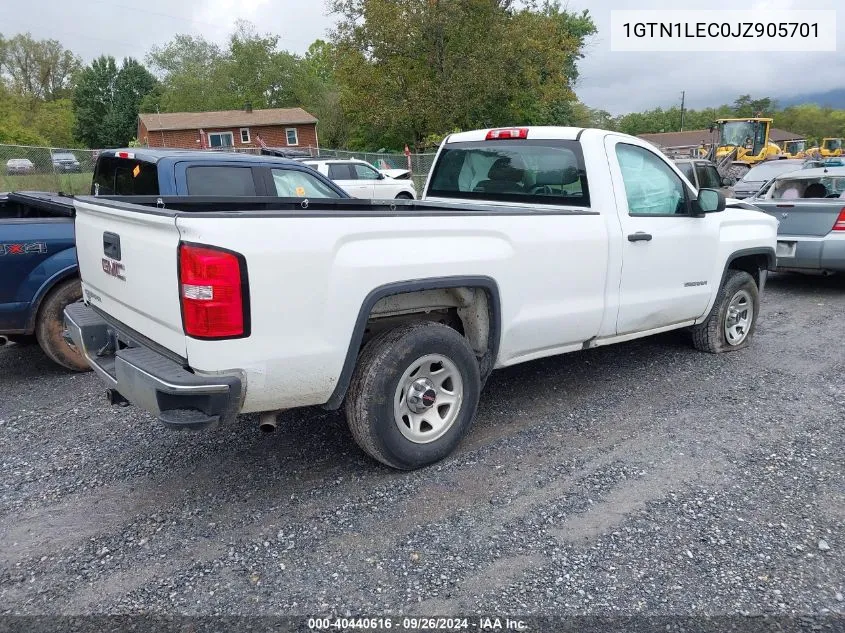 1GTN1LEC0JZ905701 2018 GMC Sierra 1500