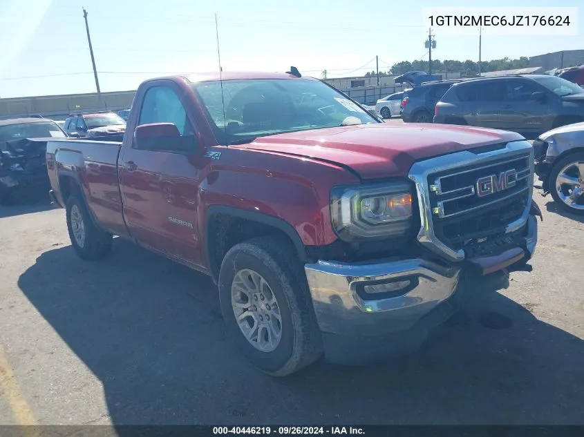 2018 GMC Sierra 1500 Sle VIN: 1GTN2MEC6JZ176624 Lot: 40446219