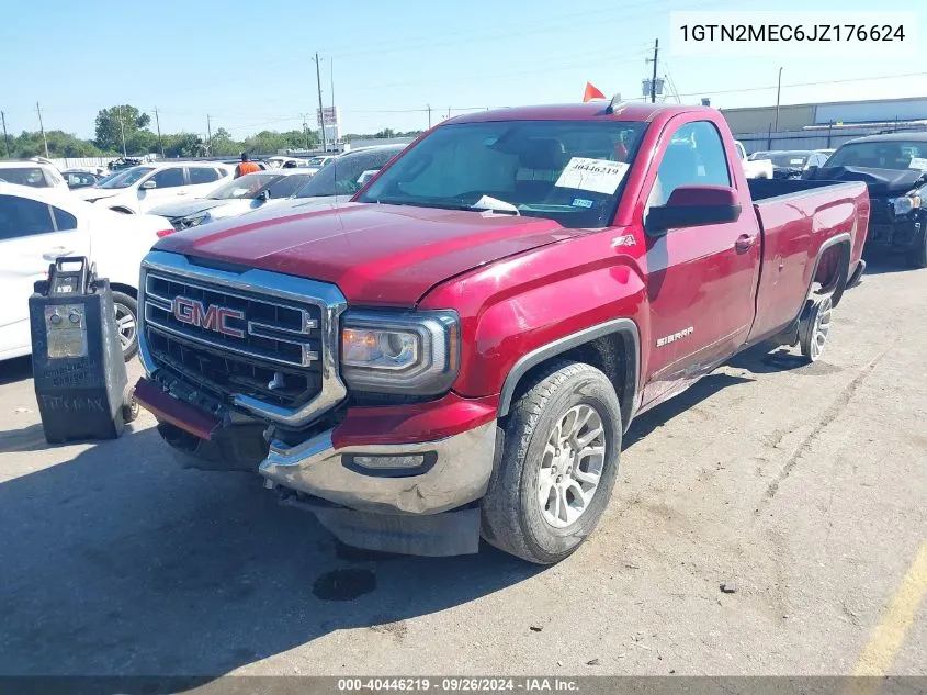 2018 GMC Sierra 1500 Sle VIN: 1GTN2MEC6JZ176624 Lot: 40446219