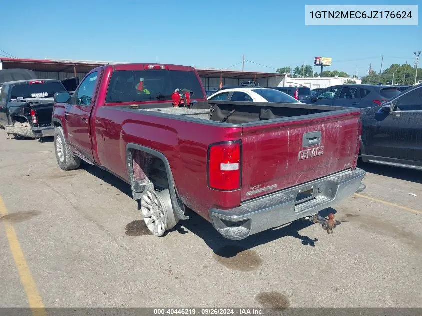 2018 GMC Sierra 1500 Sle VIN: 1GTN2MEC6JZ176624 Lot: 40446219