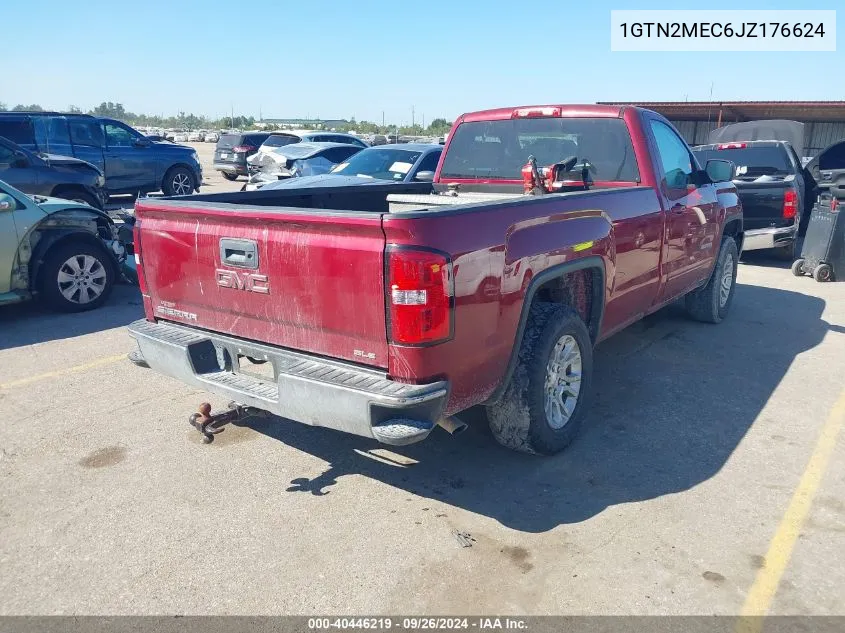 2018 GMC Sierra 1500 Sle VIN: 1GTN2MEC6JZ176624 Lot: 40446219