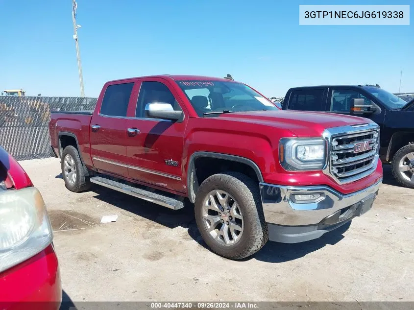 2018 GMC Sierra 1500 C1500 Slt VIN: 3GTP1NEC6JG619338 Lot: 40447340