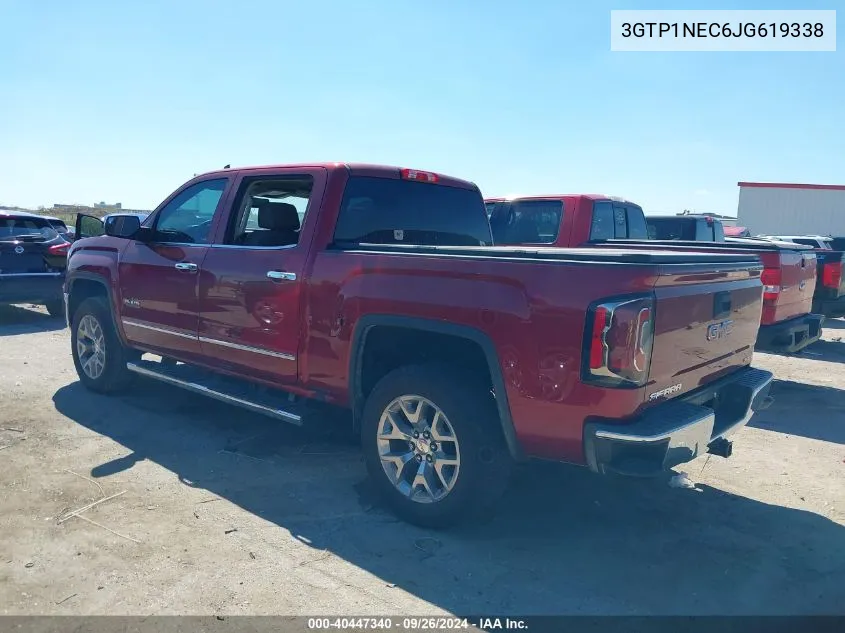 2018 GMC Sierra 1500 C1500 Slt VIN: 3GTP1NEC6JG619338 Lot: 40447340