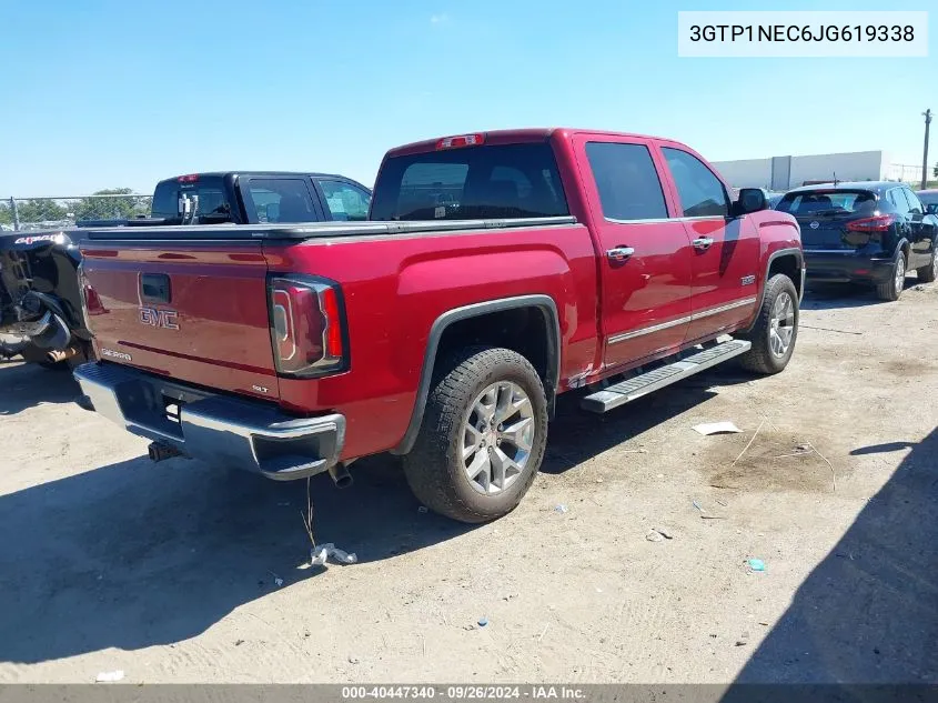 2018 GMC Sierra 1500 C1500 Slt VIN: 3GTP1NEC6JG619338 Lot: 40447340