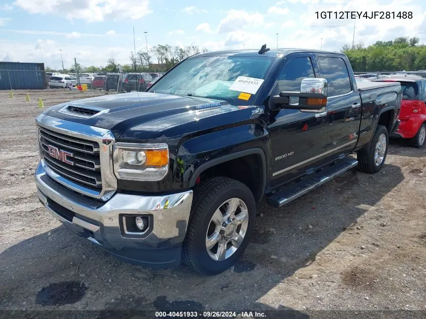 2018 GMC Sierra 2500Hd Slt VIN: 1GT12TEY4JF281488 Lot: 40451933