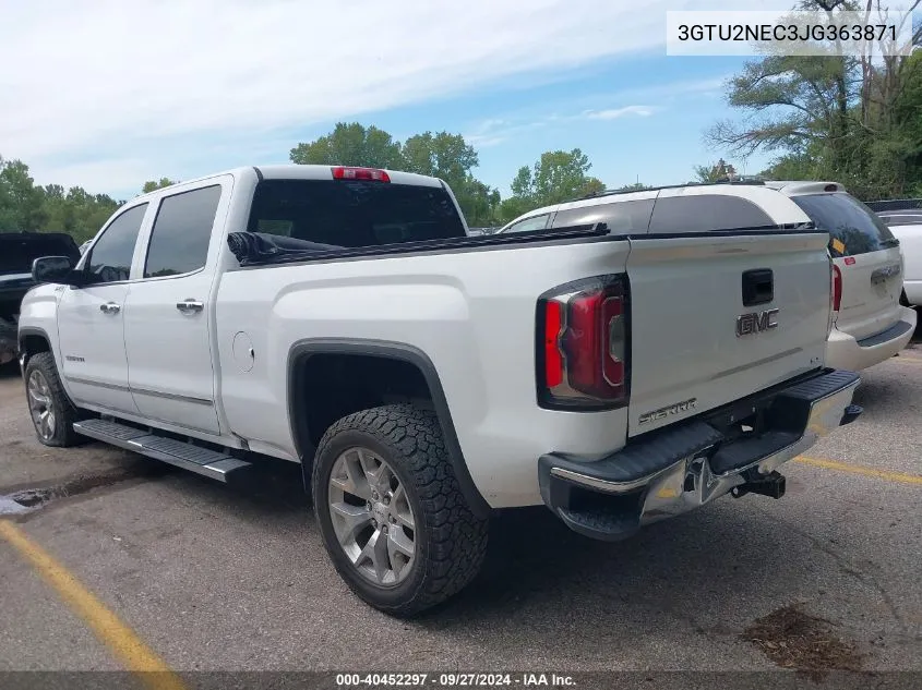 2018 GMC Sierra 1500 Slt VIN: 3GTU2NEC3JG363871 Lot: 40452297