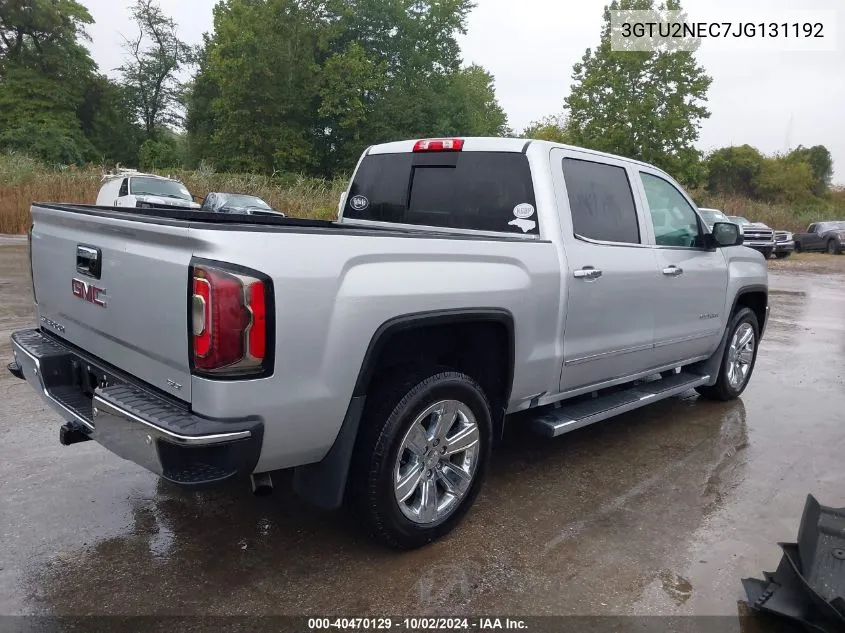 2018 GMC Sierra 1500 Slt VIN: 3GTU2NEC7JG131192 Lot: 40470129