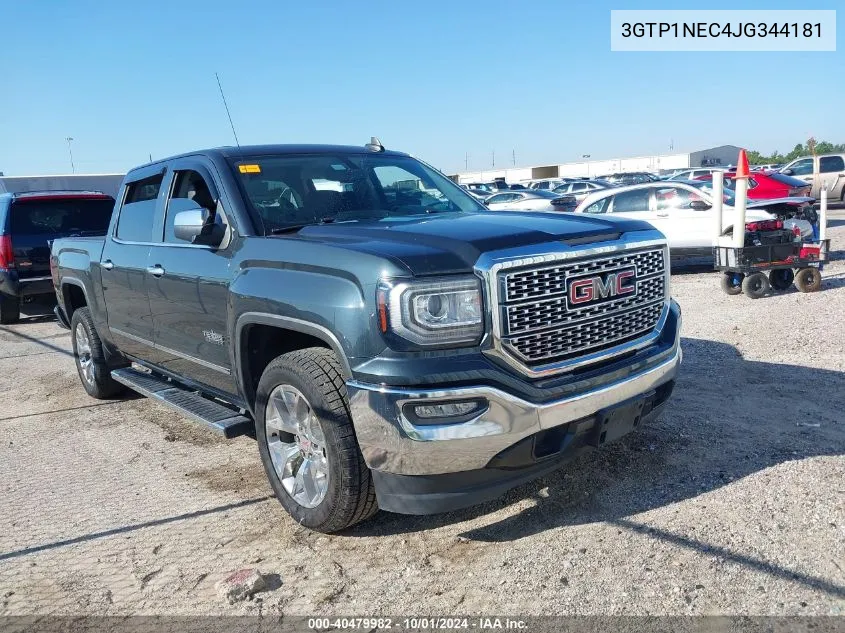 2018 GMC Sierra C1500 Slt VIN: 3GTP1NEC4JG344181 Lot: 40479982