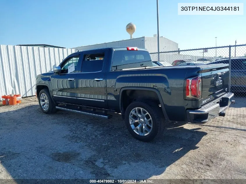 2018 GMC Sierra C1500 Slt VIN: 3GTP1NEC4JG344181 Lot: 40479982