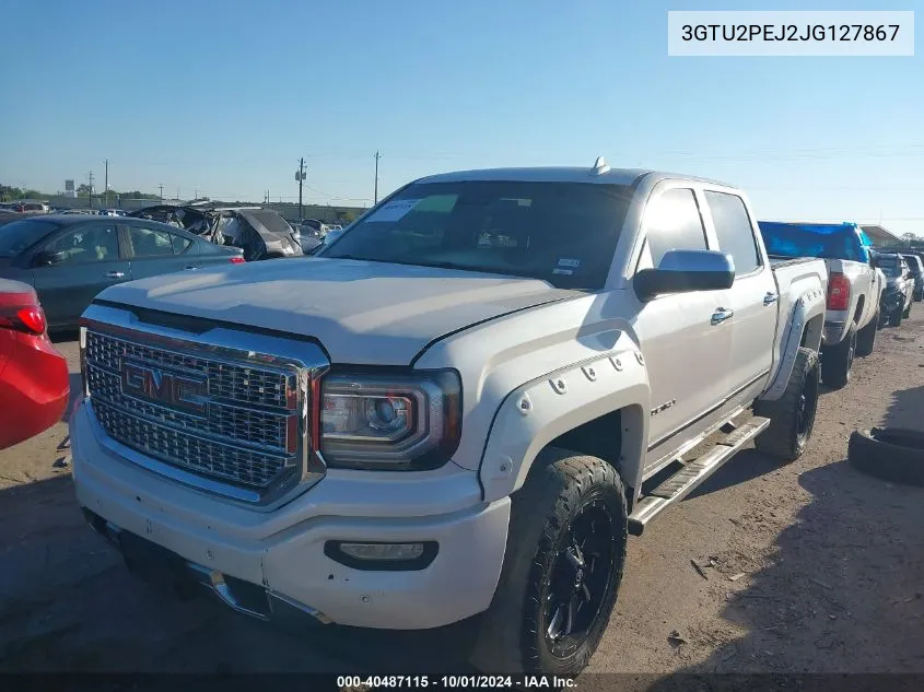 2018 GMC Sierra 1500 Denali VIN: 3GTU2PEJ2JG127867 Lot: 40487115