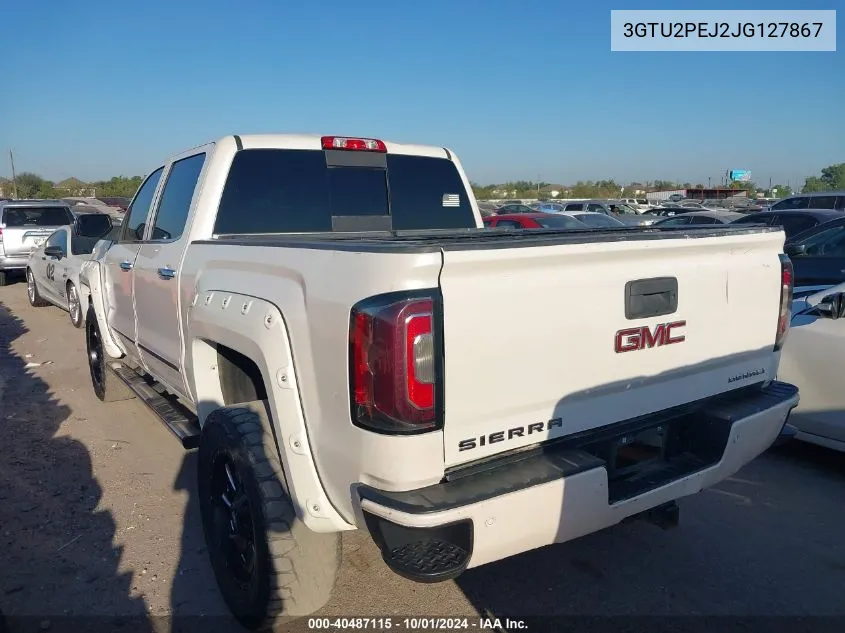 2018 GMC Sierra 1500 Denali VIN: 3GTU2PEJ2JG127867 Lot: 40487115