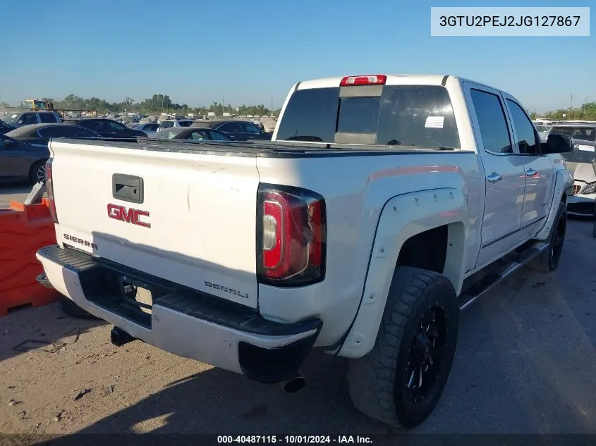 2018 GMC Sierra 1500 Denali VIN: 3GTU2PEJ2JG127867 Lot: 40487115