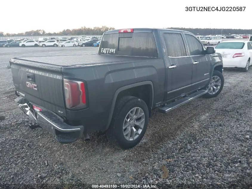 2018 GMC Sierra 1500 Slt VIN: 3GTU2NEC4JG220587 Lot: 40493150