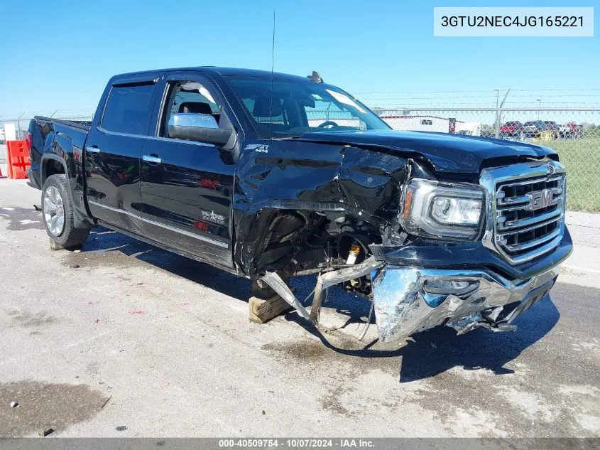 2018 GMC Sierra 1500 Slt VIN: 3GTU2NEC4JG165221 Lot: 40509754