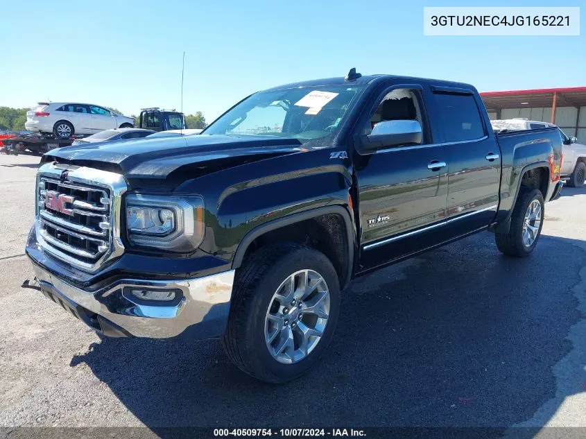 2018 GMC Sierra 1500 Slt VIN: 3GTU2NEC4JG165221 Lot: 40509754