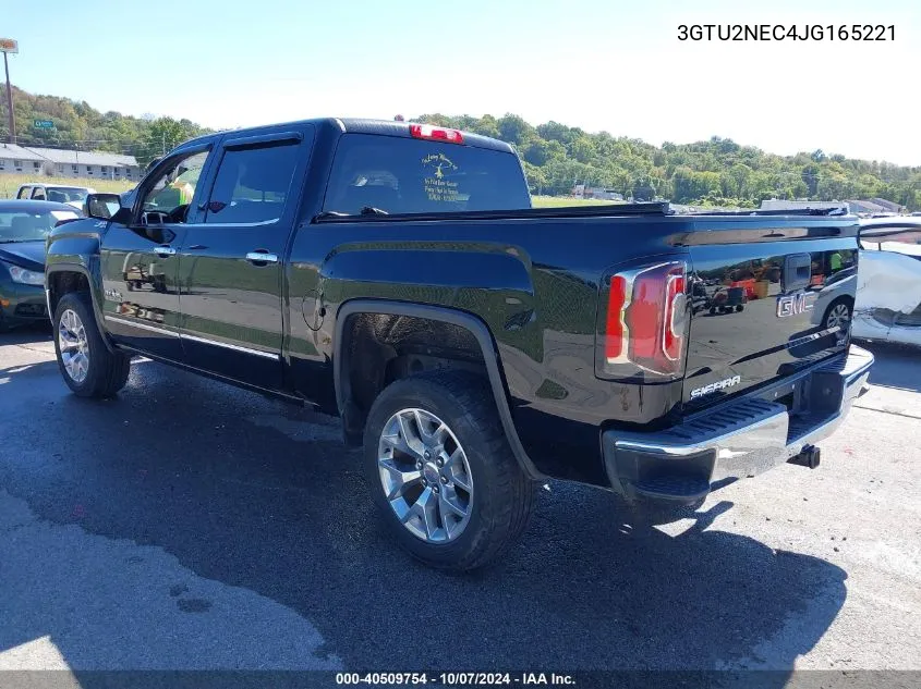 2018 GMC Sierra 1500 Slt VIN: 3GTU2NEC4JG165221 Lot: 40509754