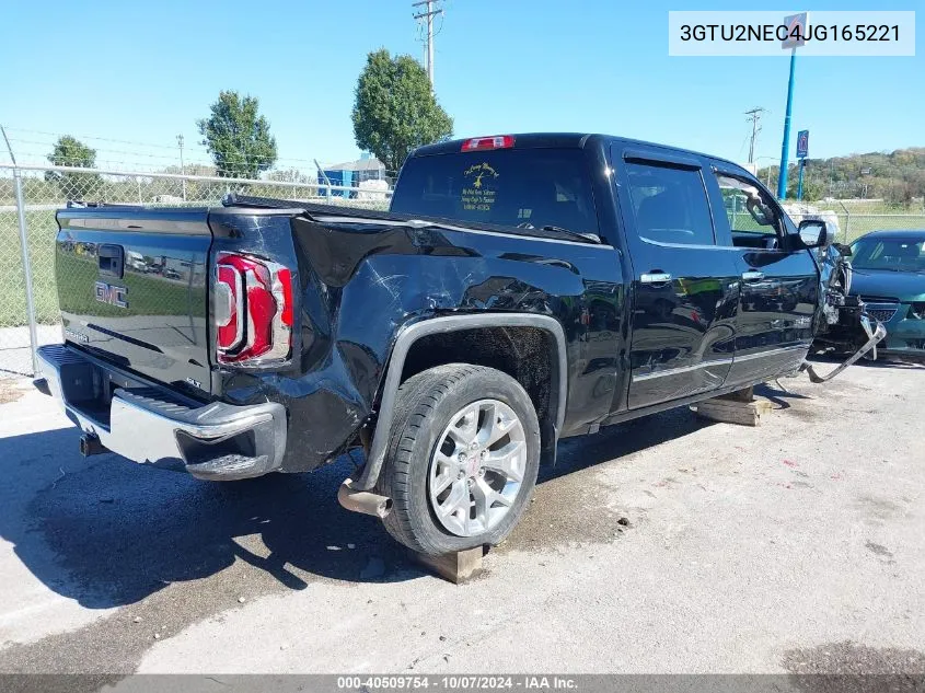 2018 GMC Sierra 1500 Slt VIN: 3GTU2NEC4JG165221 Lot: 40509754