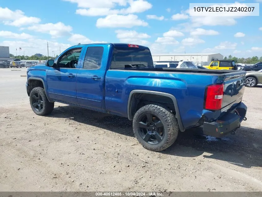 2018 GMC Sierra 1500 VIN: 1GTV2LEC1JZ240207 Lot: 40512485