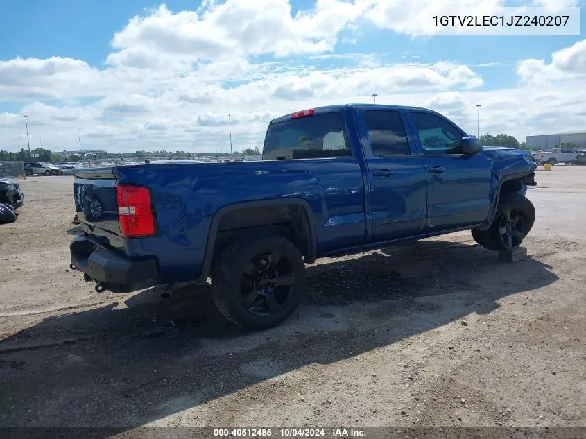 2018 GMC Sierra 1500 VIN: 1GTV2LEC1JZ240207 Lot: 40512485