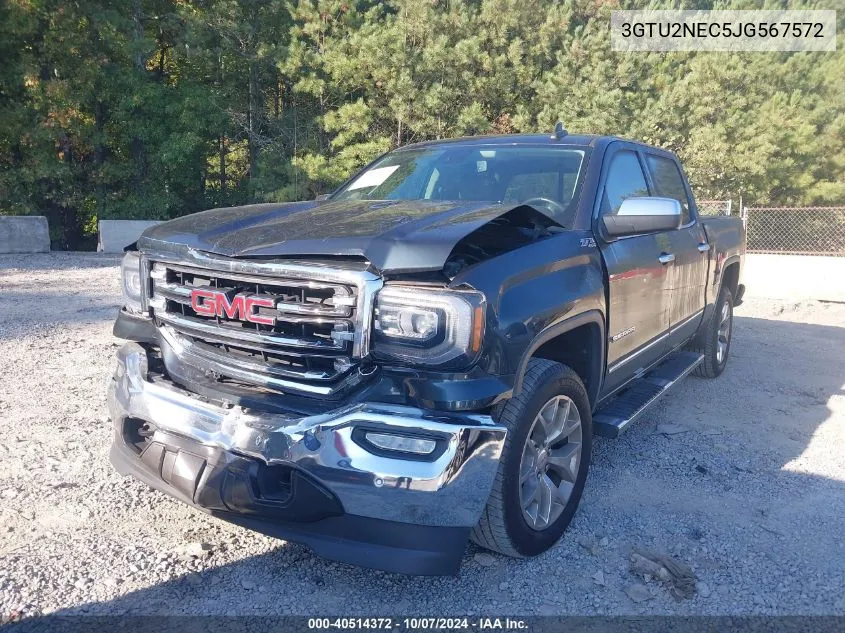 2018 GMC Sierra 1500 K1500 Slt VIN: 3GTU2NEC5JG567572 Lot: 40514372