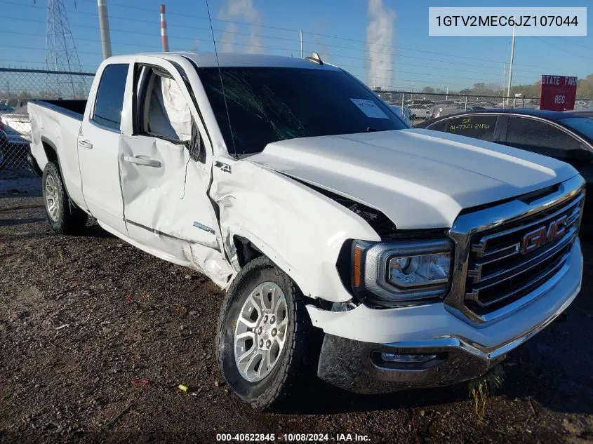 2018 GMC Sierra 1500 Sle VIN: 1GTV2MEC6JZ107044 Lot: 40522845