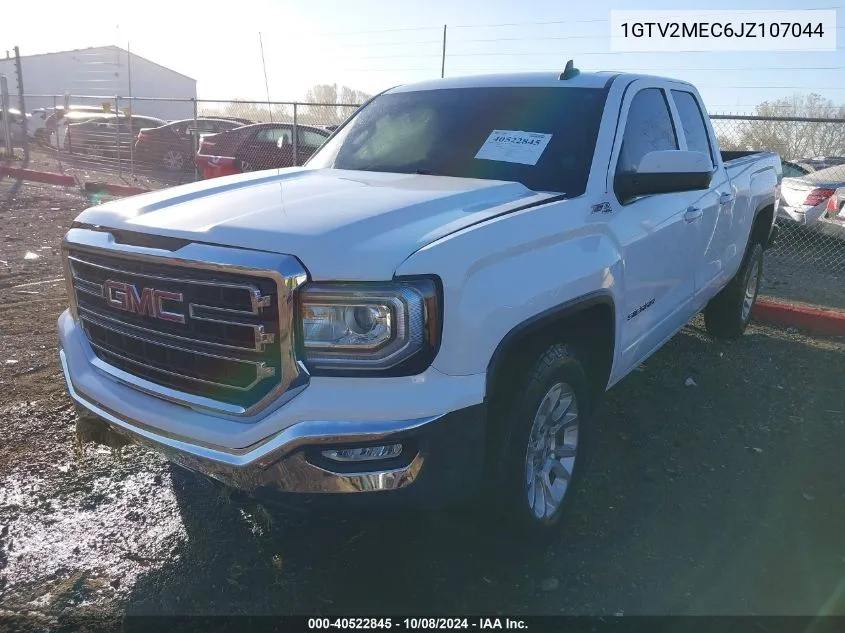 2018 GMC Sierra 1500 Sle VIN: 1GTV2MEC6JZ107044 Lot: 40522845