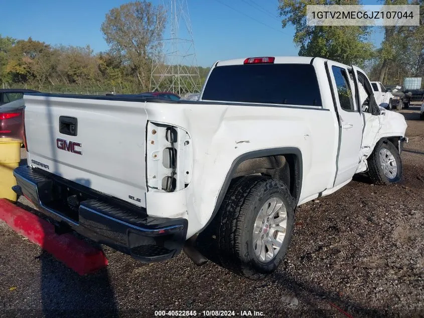 2018 GMC Sierra 1500 Sle VIN: 1GTV2MEC6JZ107044 Lot: 40522845