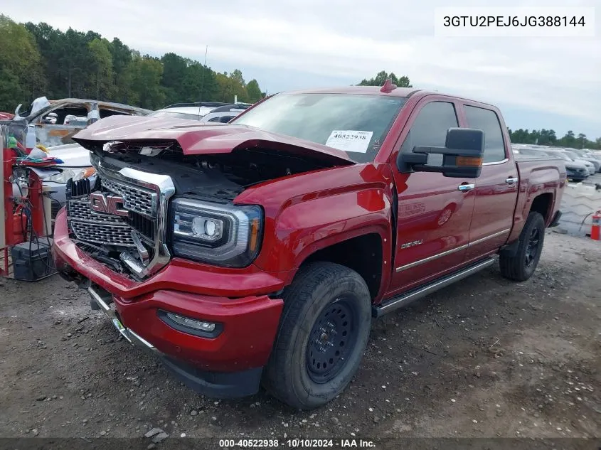 2018 GMC Sierra 1500 Denali VIN: 3GTU2PEJ6JG388144 Lot: 40522938