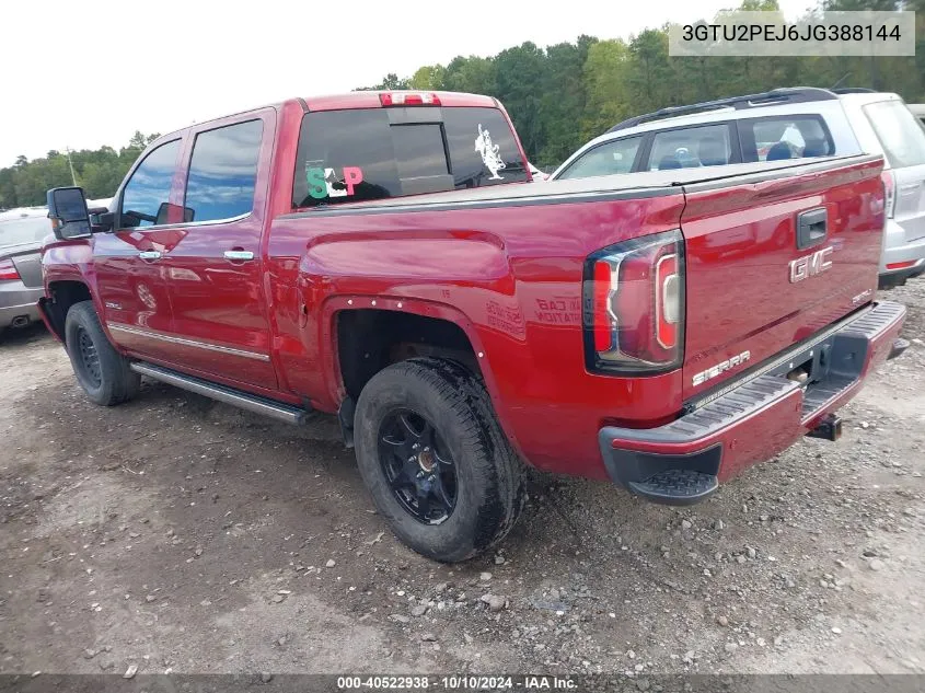 2018 GMC Sierra 1500 Denali VIN: 3GTU2PEJ6JG388144 Lot: 40522938