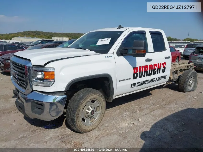 2018 GMC Sierra 2500Hd VIN: 1GD22REG4JZ127971 Lot: 40524830