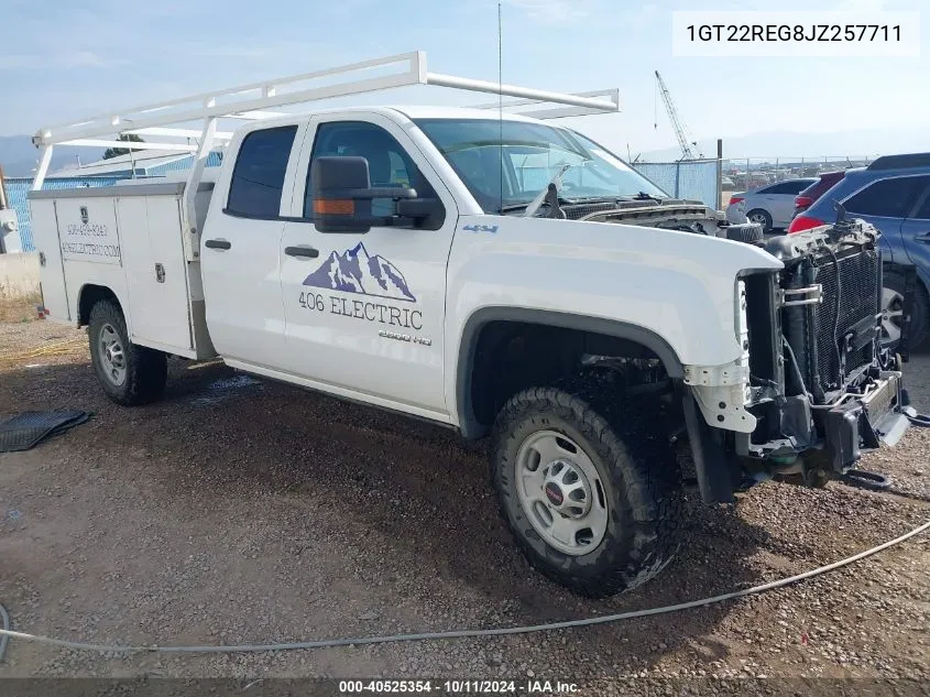 2018 GMC Sierra 2500Hd VIN: 1GT22REG8JZ257711 Lot: 40525354