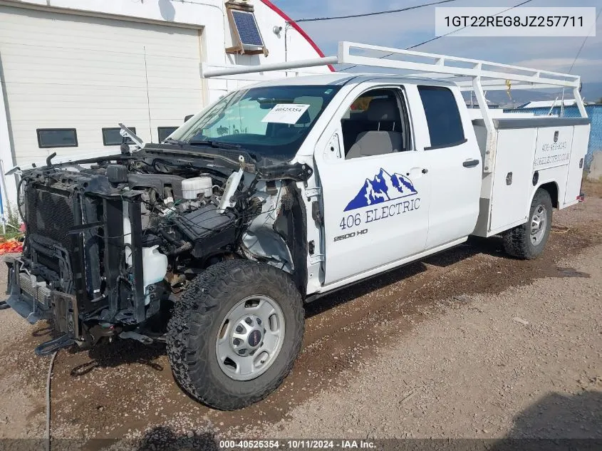 2018 GMC Sierra 2500Hd VIN: 1GT22REG8JZ257711 Lot: 40525354