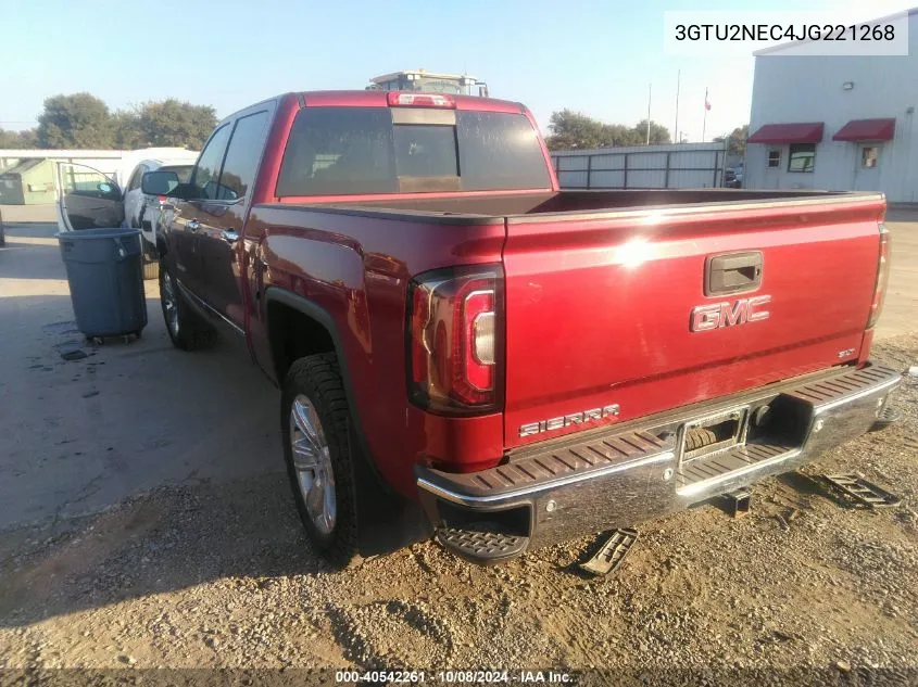 2018 GMC Sierra 1500 K1500 Slt VIN: 3GTU2NEC4JG221268 Lot: 40542261