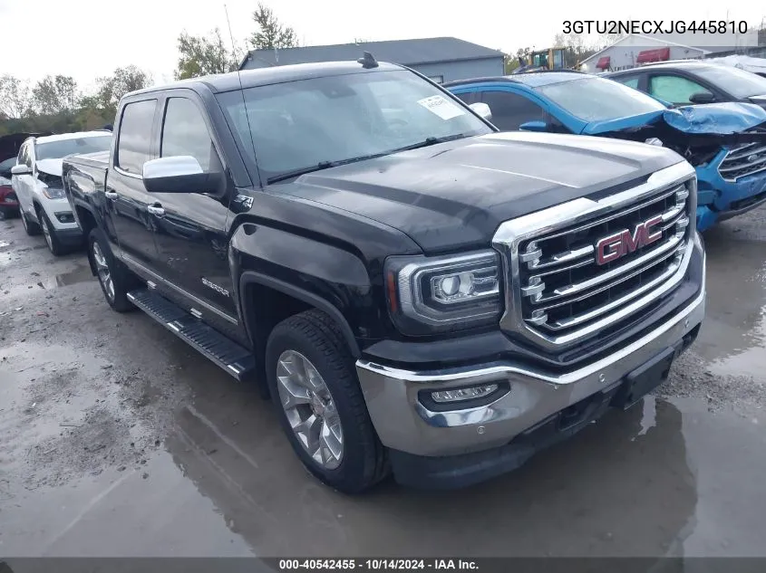 2018 GMC Sierra 1500 K1500 Slt VIN: 3GTU2NECXJG445810 Lot: 40542455