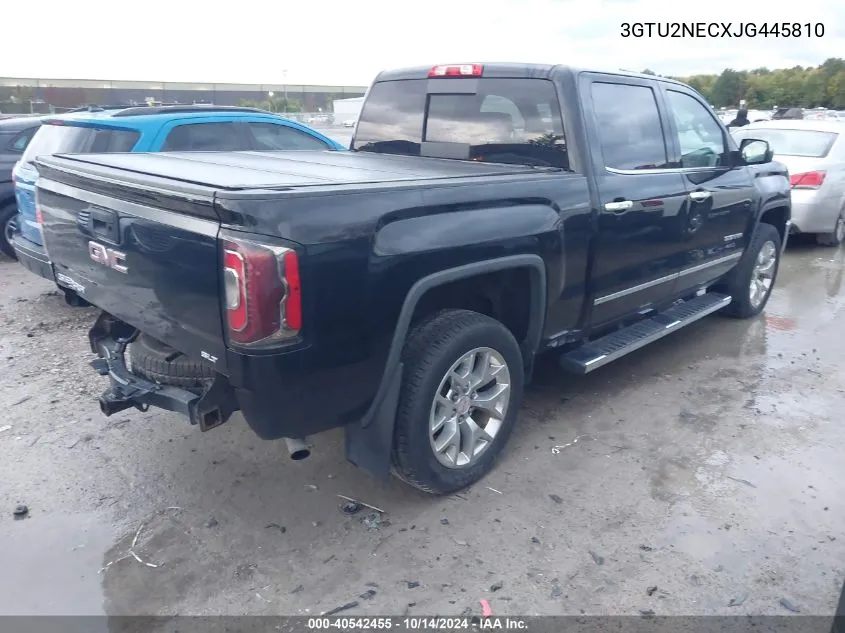 2018 GMC Sierra 1500 K1500 Slt VIN: 3GTU2NECXJG445810 Lot: 40542455