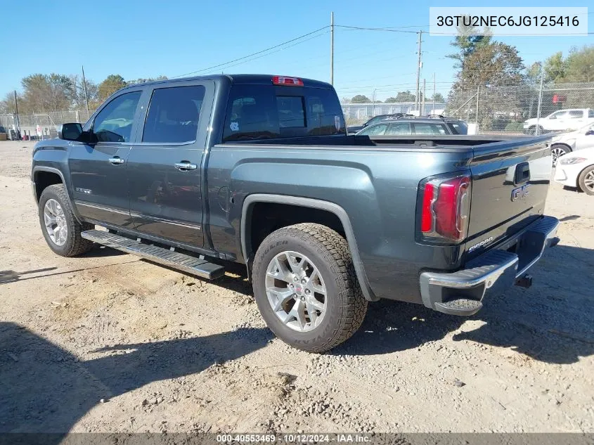 2018 GMC Sierra 1500 Slt VIN: 3GTU2NEC6JG125416 Lot: 40553469