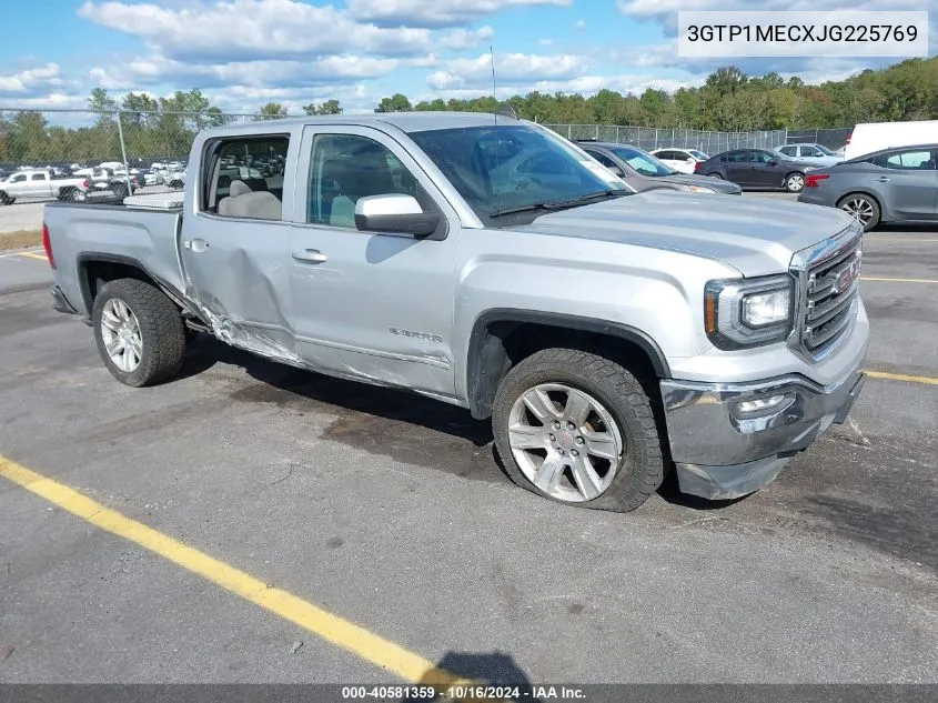 2018 GMC Sierra 1500 Sle VIN: 3GTP1MECXJG225769 Lot: 40581359