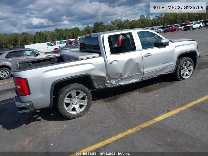 2018 GMC Sierra 1500 Sle VIN: 3GTP1MECXJG225769 Lot: 40581359